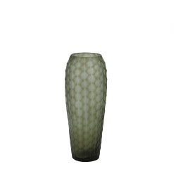  Vase H32 en verre soufflé à la bouche - gris smoke  Eclat