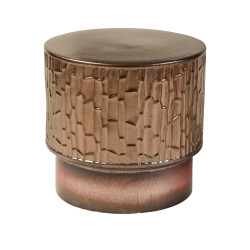  Bout de canapé en céramique H36 - bronze  Astré