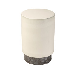  Bout de canapé en céramique H45 - blanc  Astré