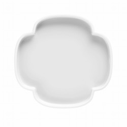  Petit plateau en laque 15x15 - blanc  Etamine