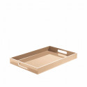 000333-PASTEL BLANC - Signature - Plateau rectangulaire en laque 45×30 – pastel blanc
