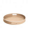 000337-PASTEL BLANC - Signature - Plateau en laque D40 - pastel blanc