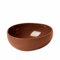 003368-ARGILE - Signature mate - Bol en noix de coco laqué mate - argile