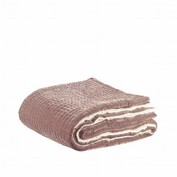  Courtepointe en velours de soie 180x220 - Rose mysore  Samarcande