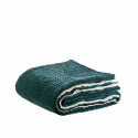 003662-VERT CELESTE - Samarcande - Courtepointe en velours de soie 180x220 - Vert céleste