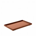 002115-ARGILE SEPIA - Signature - Plateau en laque 30x18 - argile sépia
