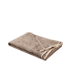  Plaid en soie sauvage et laine de yack naturel  Taiga