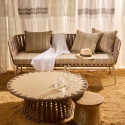 004592-SABLE - Escale - Table basse extérieur en aluminium - sable