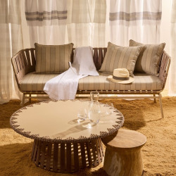  Table basse extérieur en aluminium - sable  Escale